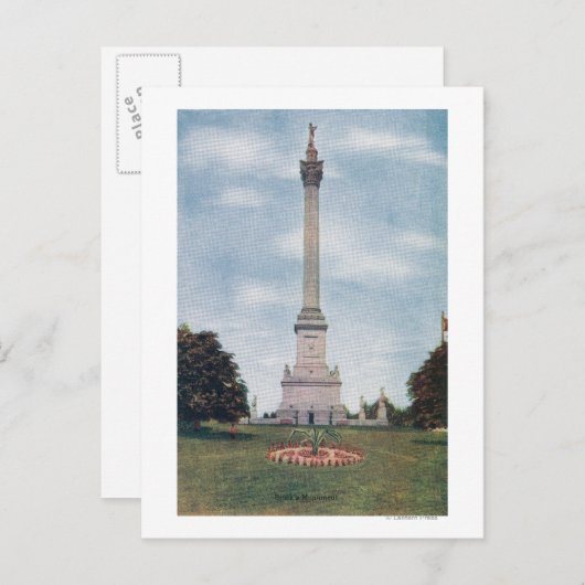 Carte Postale Vue du monument # 2 de Brock (Devant / Derrière)