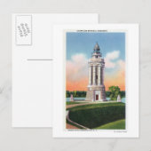 Carte Postale Vue du monument commémoratif Champlain (Devant / Derrière)
