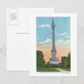 Carte Postale Vue du monument de Brock (Devant / Derrière)