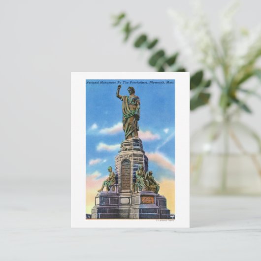 Carte Postale Vue du monument de Nat'l aux ancêtres américains (Debout devant)