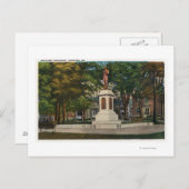 Carte Postale Vue du monument des soldats (Devant / Derrière)