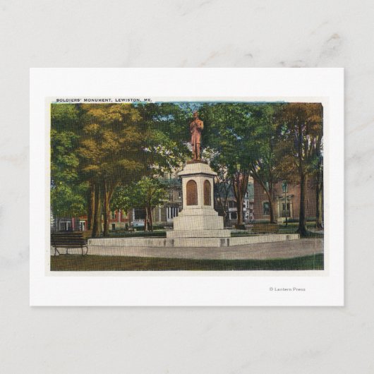 Carte Postale Vue du monument des soldats (Devant)