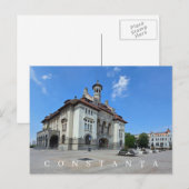carte postale vue du musée de Constanta (Devant / Derrière)
