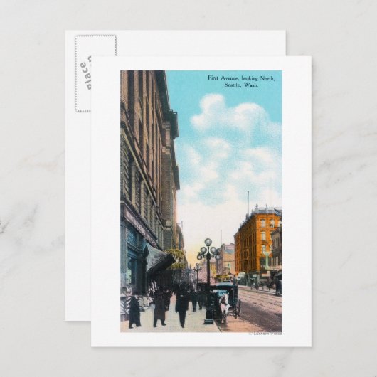 Carte Postale Vue du Nord depuis la première avenue (Devant / Derrière)