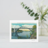 Carte Postale Vue du nouveau pont de suspension (Debout devant)