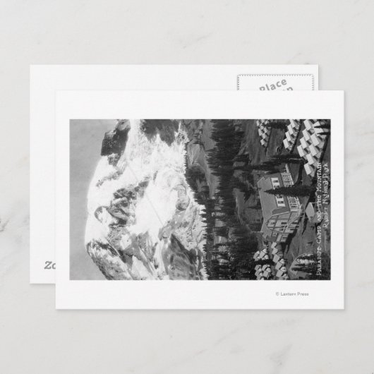 Carte Postale Vue du Paradise Camp et du Mont Rainier (Devant / Derrière)