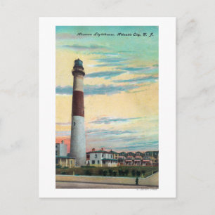 Carte Postale Vue du phare d'AbseconAtlantic City, NJ
