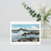 Carte Postale Vue du phare de Nubble (Debout devant)