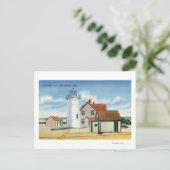 Carte Postale Vue du phare de Race Point (Debout devant)