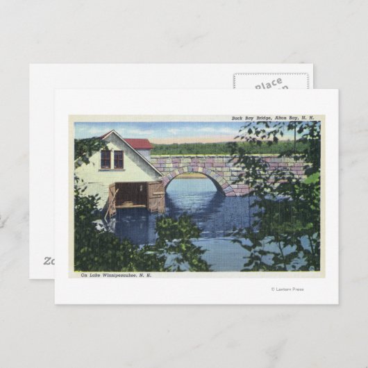 Carte Postale Vue du pont Back Bay (Devant / Derrière)