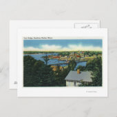 Carte Postale Vue du pont de pied (Devant / Derrière)