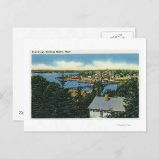 Carte Postale Vue du pont de pied (Devant / Derrière)