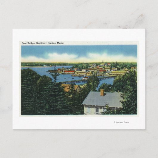 Carte Postale Vue du pont de pied (Devant)