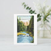 Carte Postale Vue du pont de suspension Capilano n° 2 (Debout devant)