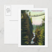 Carte Postale Vue du pont de suspension de Lynn Canyon (Devant / Derrière)