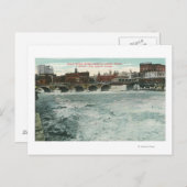 Carte Postale Vue du pont en rue de cour montrant Lehigh (Devant / Derrière)