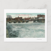 Carte Postale Vue du pont en rue de cour montrant Lehigh (Devant)