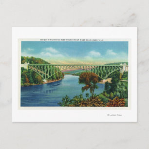 Carte Postale Vue du pont French King sur le Connecticut