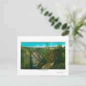 Carte Postale Vue du pont Hurricane Gulch, Alaska (Debout devant)
