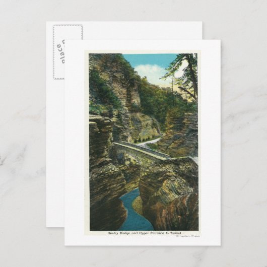 Carte Postale Vue du pont Sentry et du tunnel supérieur (Devant / Derrière)