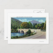 Carte Postale Vue du pont sur la rivière Deerfield (Devant / Derrière)