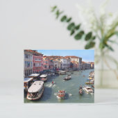 CARTE POSTALE VUE DU PONT VENICE RIALTO (Debout devant)