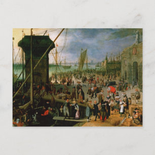 Carte Postale Vue du port d'Anvers