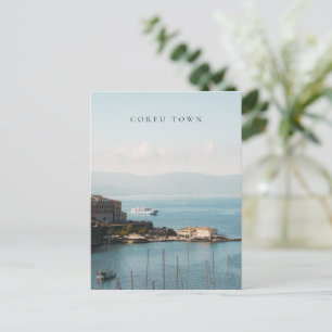 Carte Postale Vue du port de la ville de Corfou