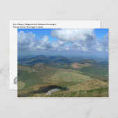 Carte Postale Vue du Puy de Dôme (Devant / Derrière)