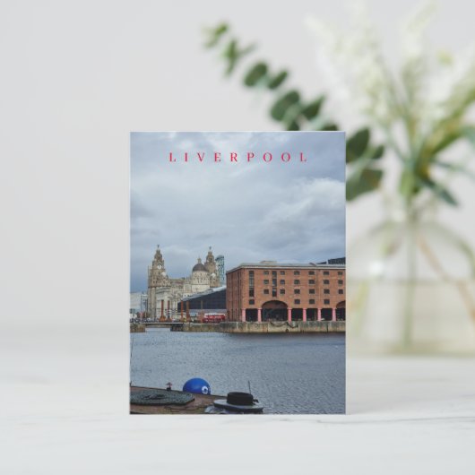 Carte postale vue du quai Albert à Liverpool (Debout devant)