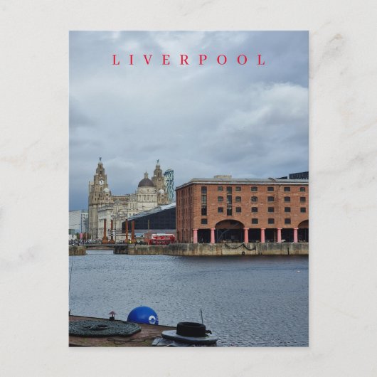 Carte postale vue du quai Albert à Liverpool (Devant)