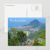 Carte Postale vue du rio de janeiro (Devant / Derrière)