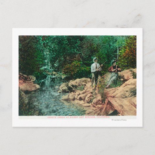 Carte Postale Vue du ruisseau Coyote à Gilroy Hot Springs (Devant)