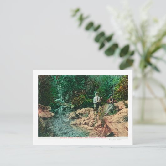 Carte Postale Vue du ruisseau Coyote à Gilroy Hot Springs (Debout devant)