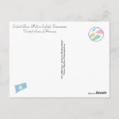 Carte Postale Vue du soir Enfield Town Hall, Connecticut (Dos)