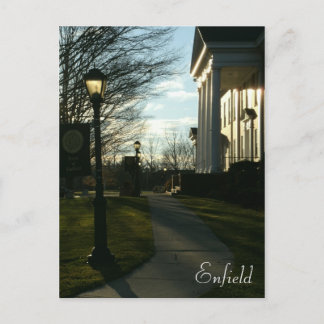 Carte Postale Vue du soir Enfield Town Hall, Connecticut