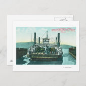 Carte Postale Vue du SP Ferry Boat Solano à quai 2 (Devant / Derrière)