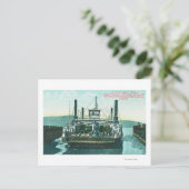 Carte Postale Vue du SP Ferry Boat Solano à quai 2 (Debout devant)