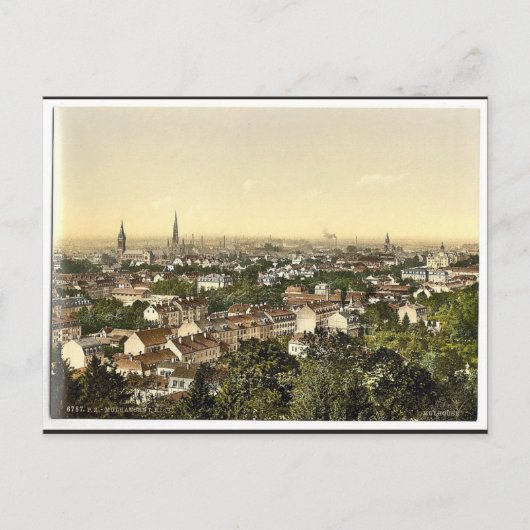 Carte Postale Vue du sud, Mulhausen, Alsace Lorraine, Germa (Devant)