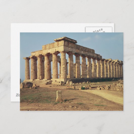 Carte Postale Vue du temple E, c.490-480 av. J.-C. (Devant / Derrière)
