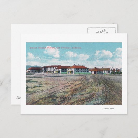 Carte Postale Vue du terrain de l'hôpital général, Presidio (Devant / Derrière)