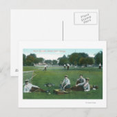 Carte Postale Vue du terrain de tennis de Lincoln ParkChicago, I (Devant / Derrière)