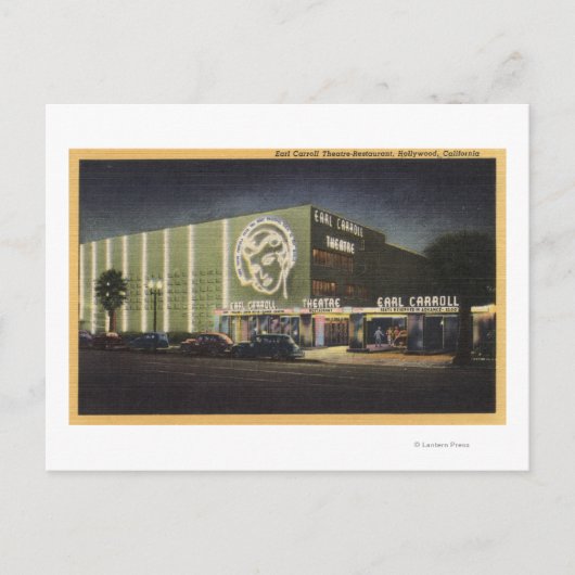 Carte Postale Vue du théâtre-restaurant Earl Carroll (Devant)