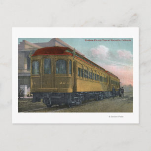 Carte Postale Vue du train électrique du Nord
