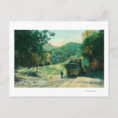 Carte Postale Vue du train entrant du tunnel à Alum Rock (Devant)