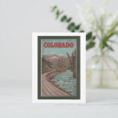 Carte Postale Vue du train le long de la rivière - Affiche de vo (Debout devant)