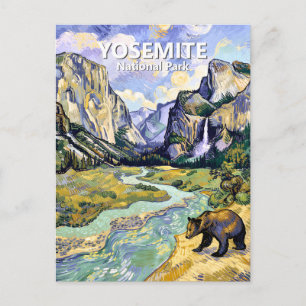Carte Postale Vue du tunnel de l'ours El Capitan à Yosemite dans