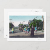 Carte Postale Vue d'un défilé floralHollister, CA (Devant / Derrière)