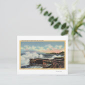 Carte Postale Vue d'un disjoncteur sur West Cliff Drive (Debout devant)