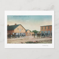 Vue d'un exercice d'artillerie au Presidio